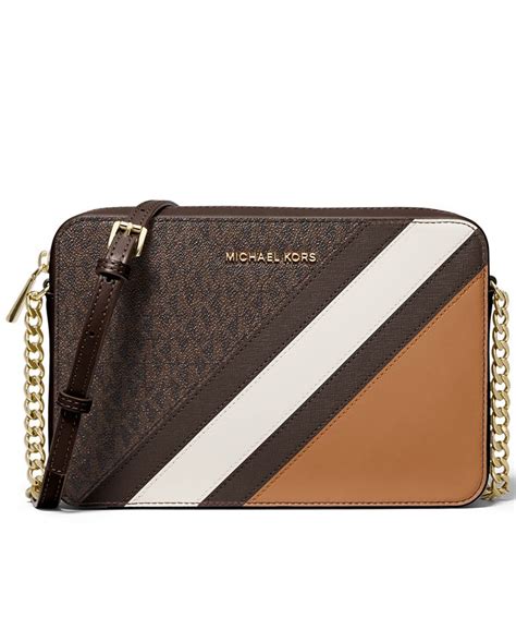 michael michael kors jet set large signature east west crossbody|Michael Kors jetsetter crossbody.